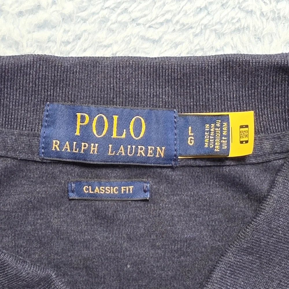 Polo Ralph Lauren Men's Classic Fit Polo Golf Short Sleeve Shirt‎  L Navy Blue